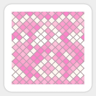 LILAC DIAMOND DESIGN, PASTEL COLOR, DIAMOND PATTERN Sticker